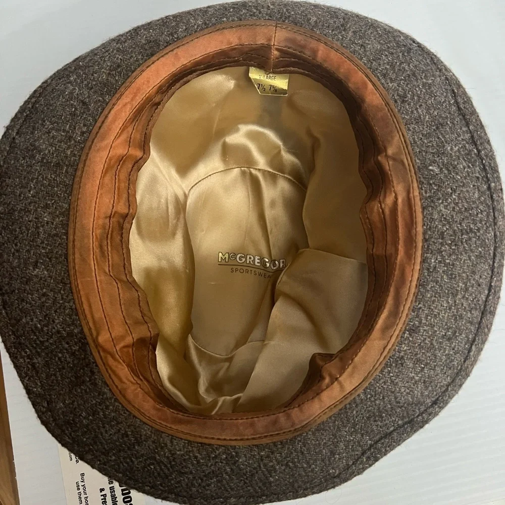 Vintage McGregor Brown/Gray Men's Fedora Size 7-7.5